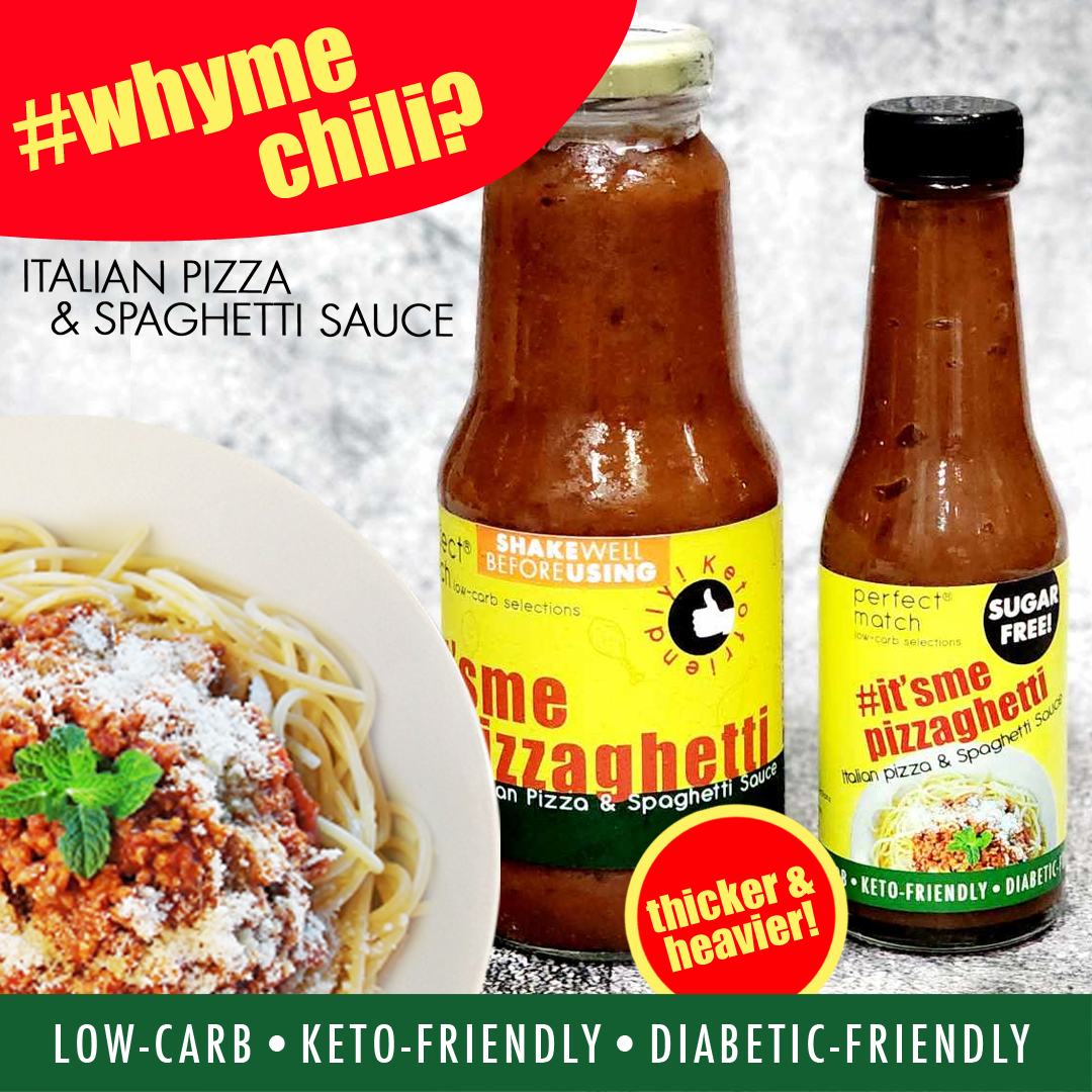 PerfectMatch Low-carb® l Keto Sugar-Free Pizza & Spaghetti Sauce l It’smepizzaghetti l Sugarfree
