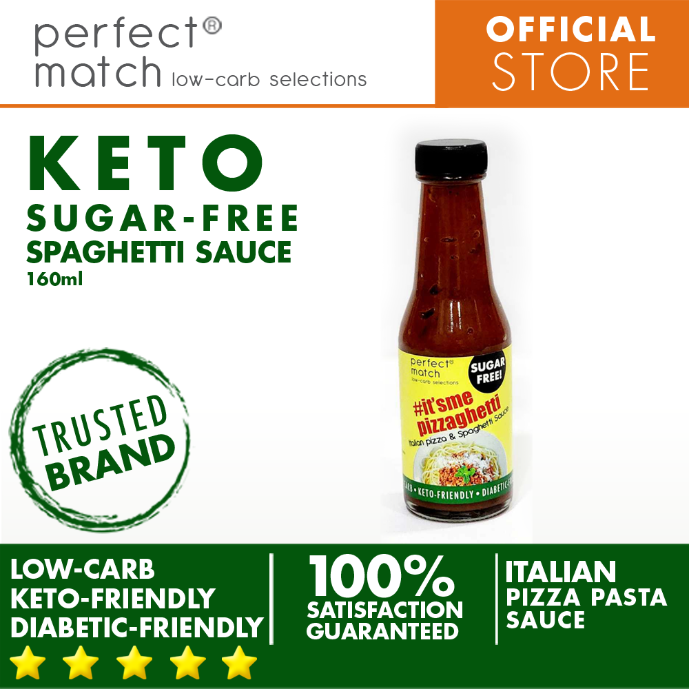 PerfectMatch Low-carb® l Keto Sugar-Free Pizza & Spaghetti Sauce l It’smepizzaghetti l Sugarfree