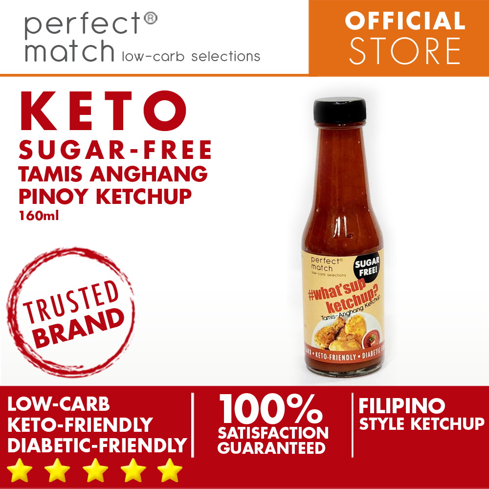 PerfectMatch Low-carb® l Keto Sugar-Free Ketchup l What’supketchup l Sugarfree