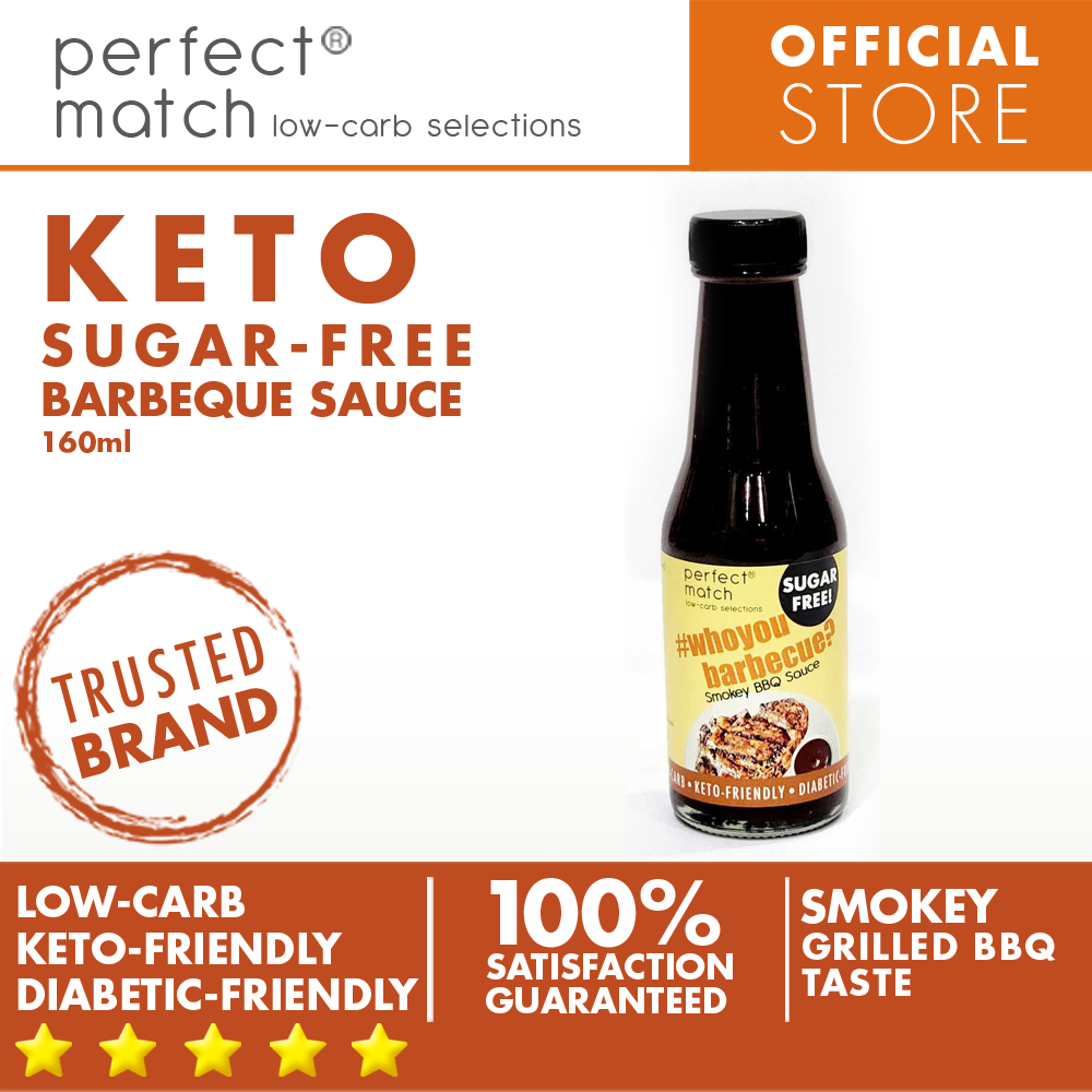 PerfectMatch Low-carb® l Keto Sugar-Free BBQ Sauce l Whoyoubarbeque l Sugarfree