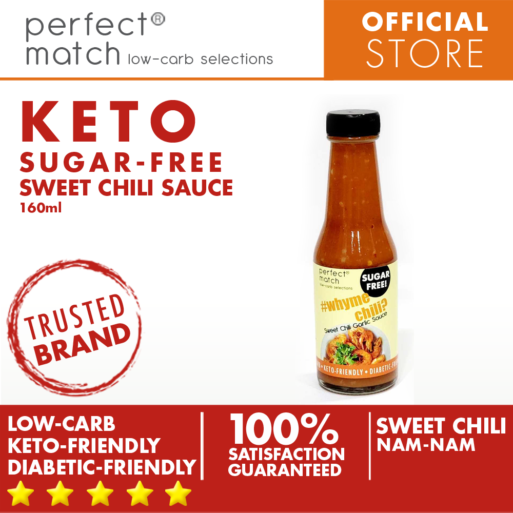 PerfectMatch Low-carb® l Keto Sugar-Free Sweet Chili Sauce l Whymechili l Sugarfree