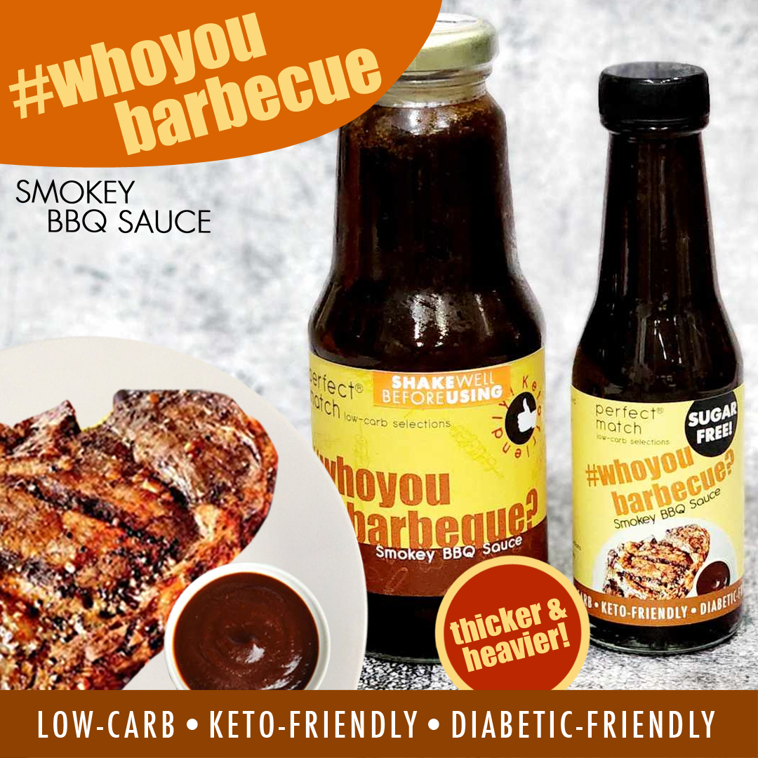 PerfectMatch Low-carb® l Keto Sugar-Free BBQ Sauce l Whoyoubarbeque l Sugarfree