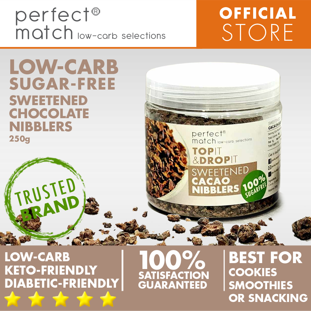 PerfectMatch Low-carb® I Low-carb Keto Sweetened Cacao Nibblers l Sugar-free