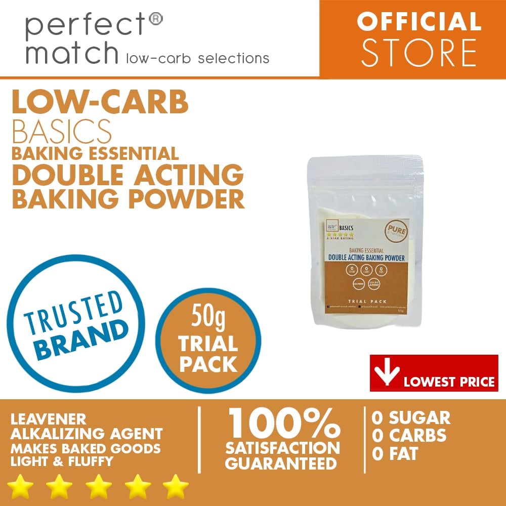 PerfectMatch Low-carb®  I Baking Powder I Double Acting I Food Grade I Low-carb I Keto Friendly
