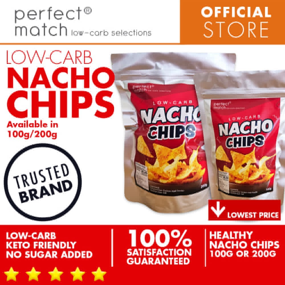 PerfectMatch Low-carb® I Nacho Chips I Keto-friendly I Low-Carb I 200g