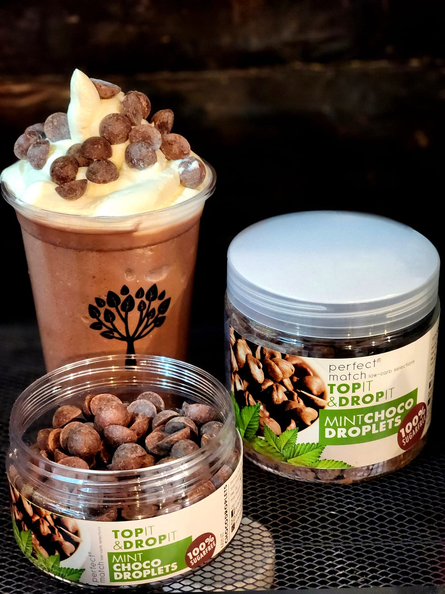 PerfectMatch Low-carb® I Low-carb Keto Mint Choco Droplets l Sugar-free