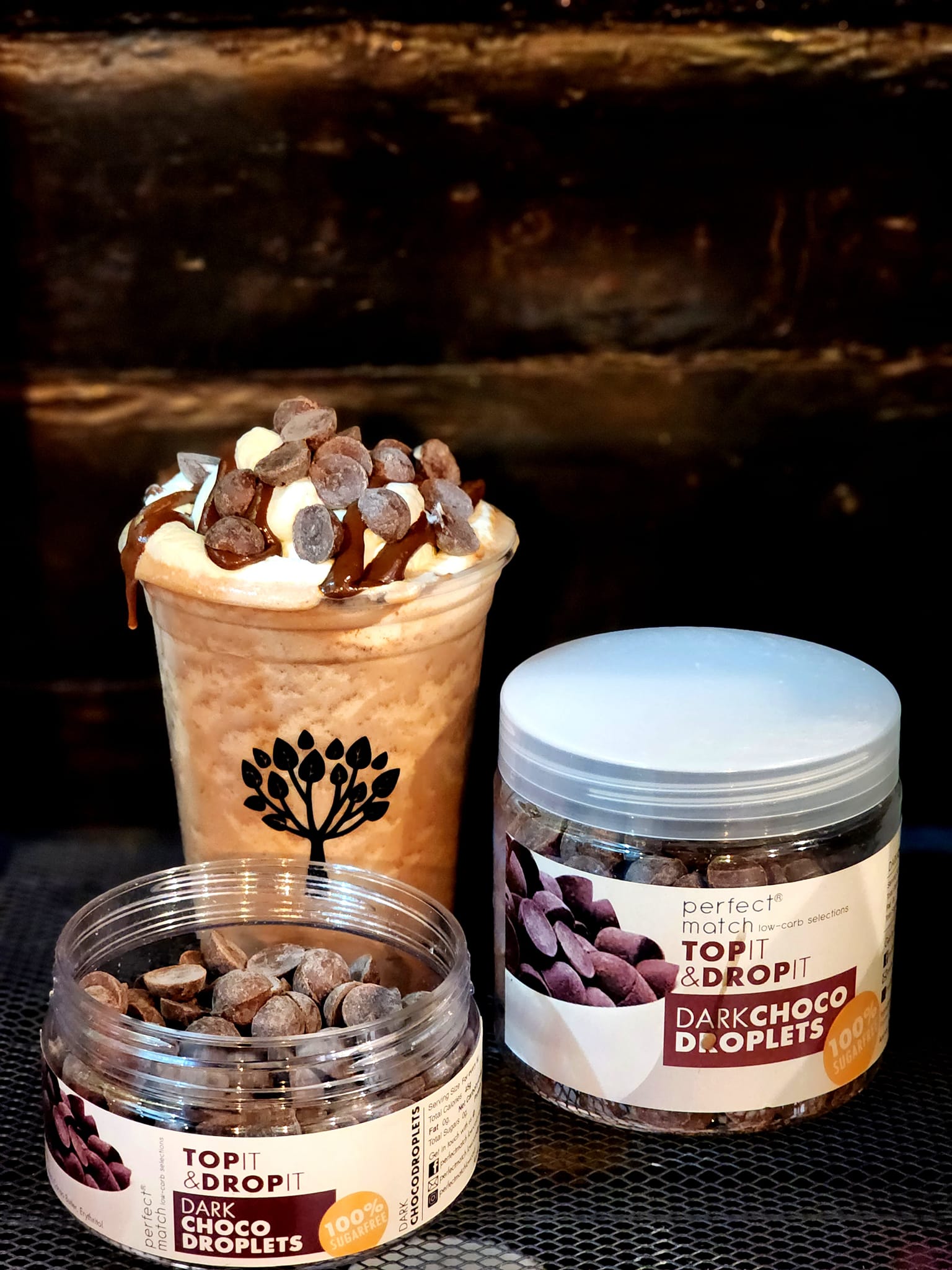 Perfectmatch Low-carb Dark Choco Droplets  is a Low-carb, Sugar-Free, Keto-Friendly, Diabetic-Friendly Chocolate droplet best for smoothies, baking or simply for snacking and made low-carb. Created by Low-carb practitioners and enthusiasts, Perfectmatch Low-carb Selections is a trusted brand in the Low-carb and Keto community.