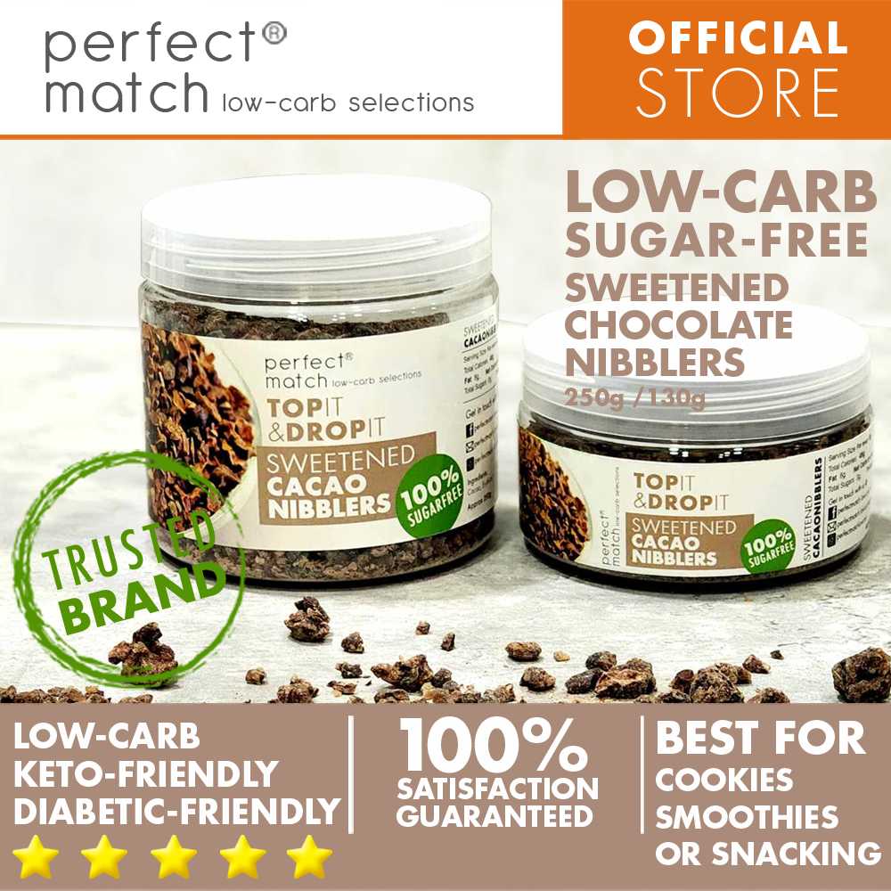 PerfectMatch Low-carb® I Low-carb Keto White Choco Droplets l Sugar-free