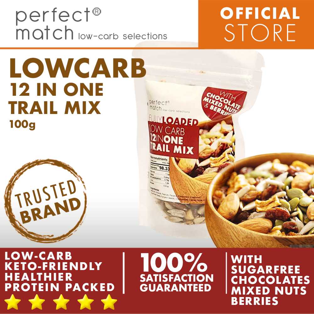 PerfectMatch Low-carb® l Low-Carb Trail Mix l Fully Loaded 12-in-1 l Chocolate, Mixed Nuts, Berries