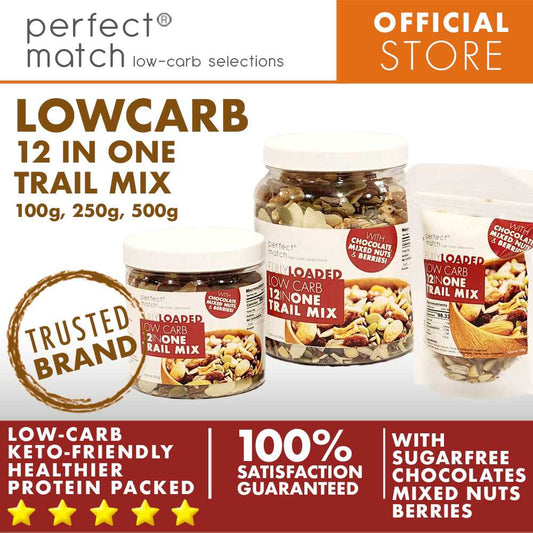 PerfectMatch Low-carb® l Low-Carb Trail Mix l Fully Loaded 12-in-1 l Chocolate, Mixed Nuts, Berries