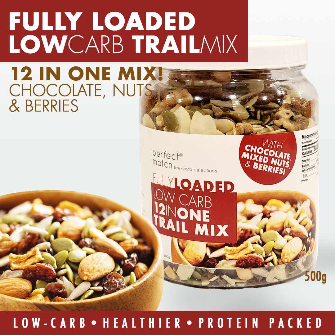 PerfectMatch Low-carb® l Low-Carb Trail Mix l Fully Loaded 12-in-1 l Chocolate, Mixed Nuts, Berries