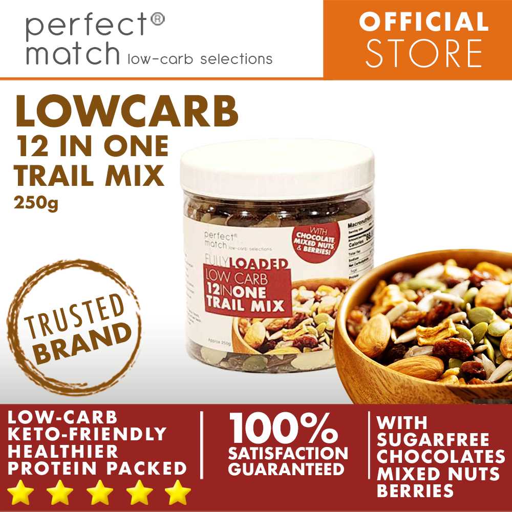 PerfectMatch Low-carb® l Low-Carb Trail Mix l Fully Loaded 12-in-1 l Chocolate, Mixed Nuts, Berries