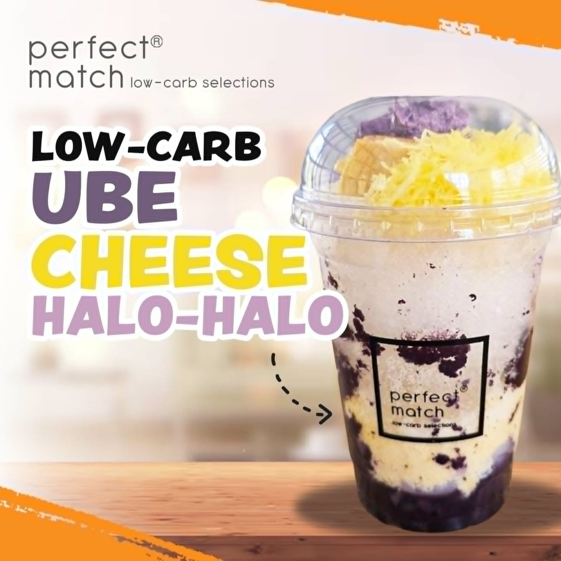 Low-carb Ube Cheese Halo-Halo 16oz