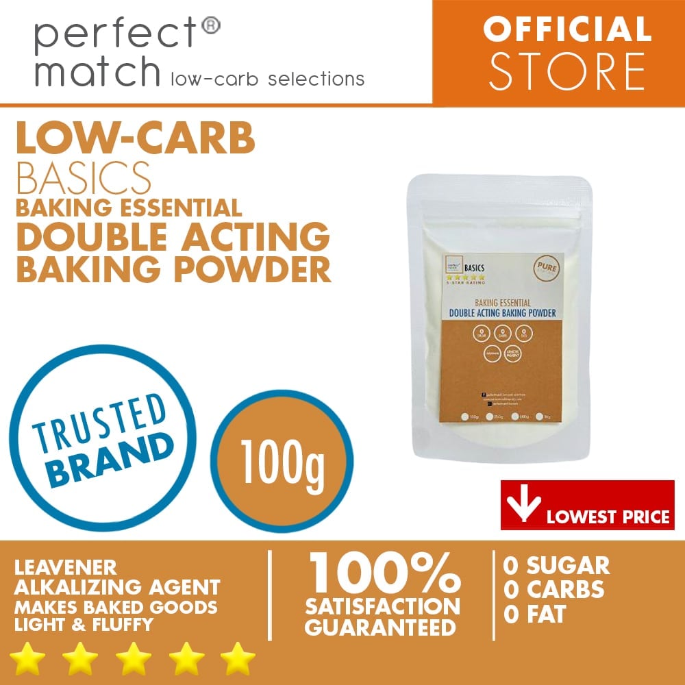 PerfectMatch Low-carb®  I Baking Powder I Double Acting I Food Grade I Low-carb I Keto Friendly
