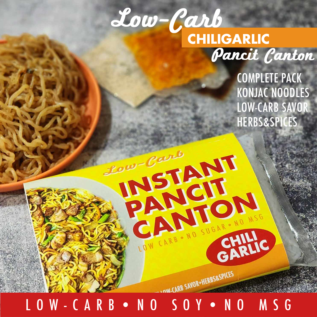 PerfectMatch Low-carb® I Instant Pancit Canton Chili Garlic l Keto-friendly l Vegan-Friendly l Diabetic-Friendly l Sugar-free