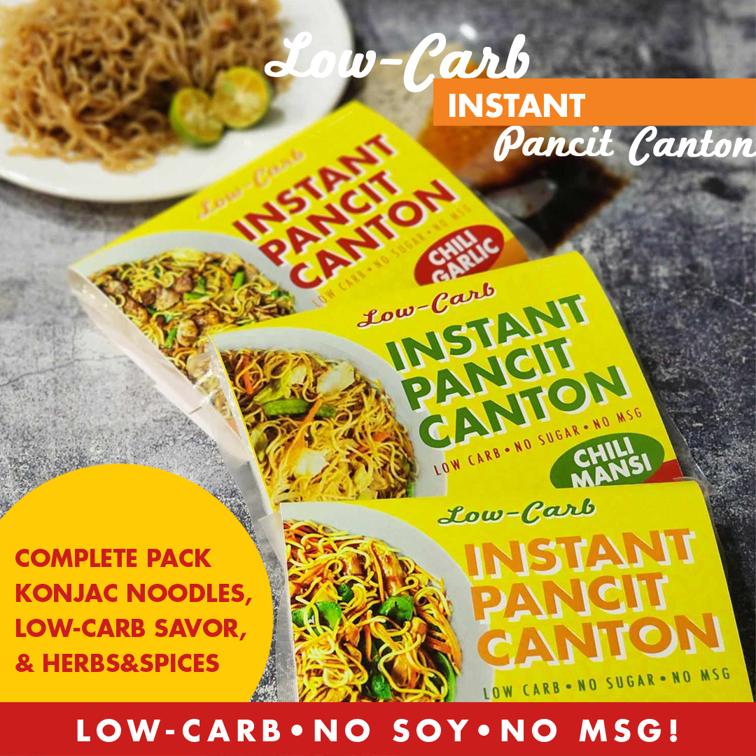 PerfectMatch Low-carb® I Instant Pancit Canton Chili Garlic l Keto-friendly l Vegan-Friendly l Diabetic-Friendly l Sugar-free