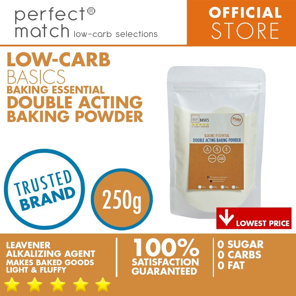 PerfectMatch Low-carb®  I Baking Powder I Double Acting I Food Grade I Low-carb I Keto Friendly