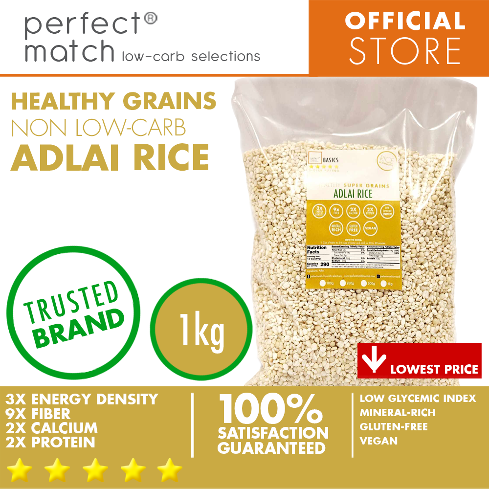 PerfectMatch Low-carb® | Adlai Rice | Healthy Super Grain | Low Glycemic Index | Gluten-Free | Vegan | Rich in Minerals