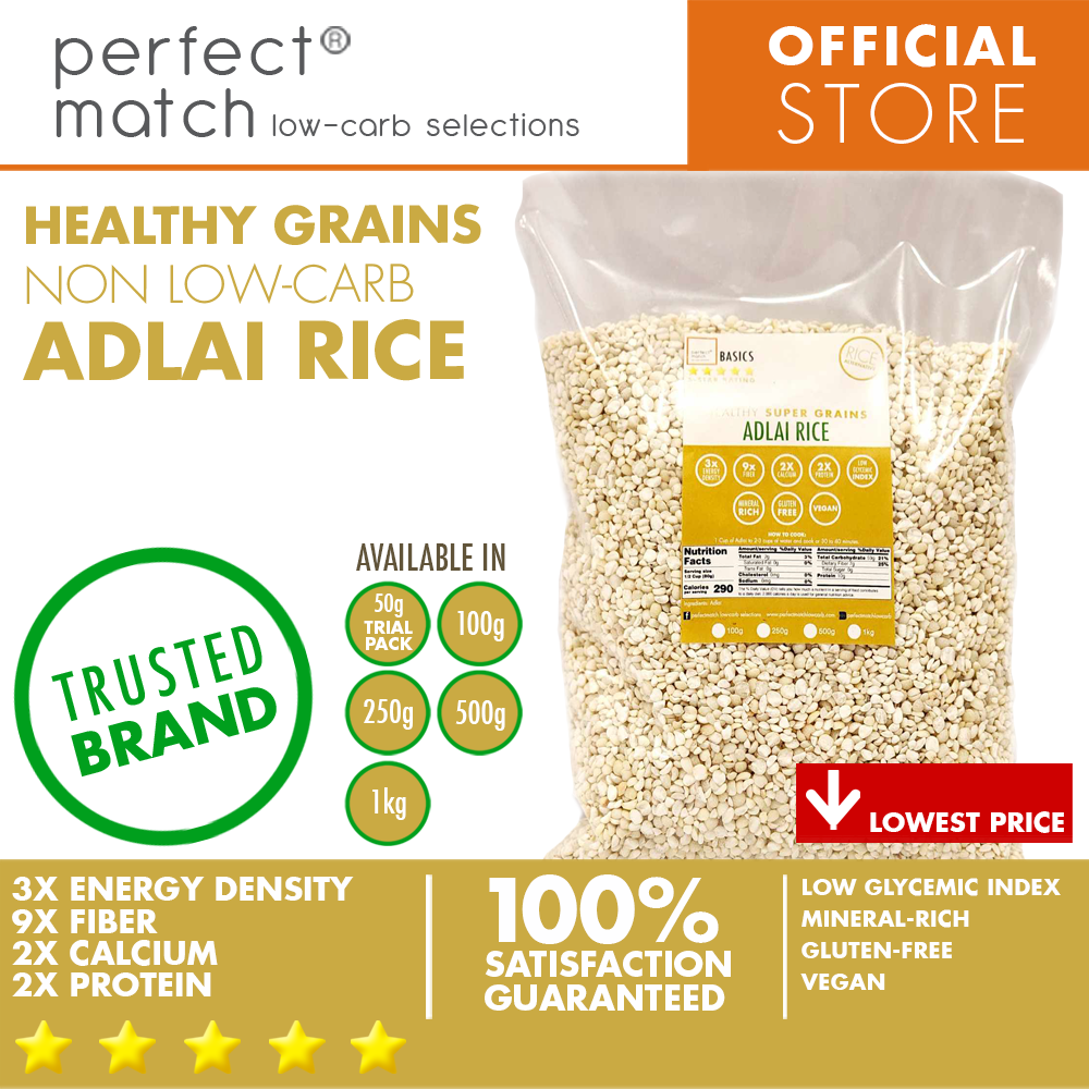 PerfectMatch Low-carb® | Adlai Rice | Healthy Super Grain | Low Glycemic Index | Gluten-Free | Vegan | Rich in Minerals