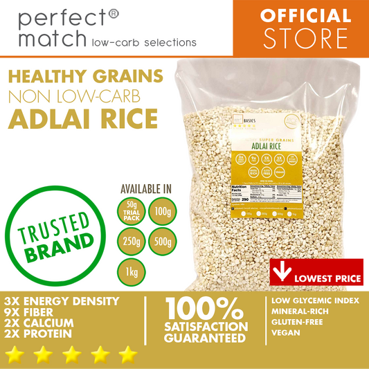 PerfectMatch Low-carb® | Adlai Rice | Healthy Super Grain | Low Glycemic Index | Gluten-Free | Vegan | Rich in Minerals