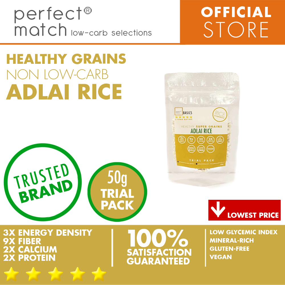 PerfectMatch Low-carb® | Adlai Rice | Healthy Super Grain | Low Glycemic Index | Gluten-Free | Vegan | Rich in Minerals