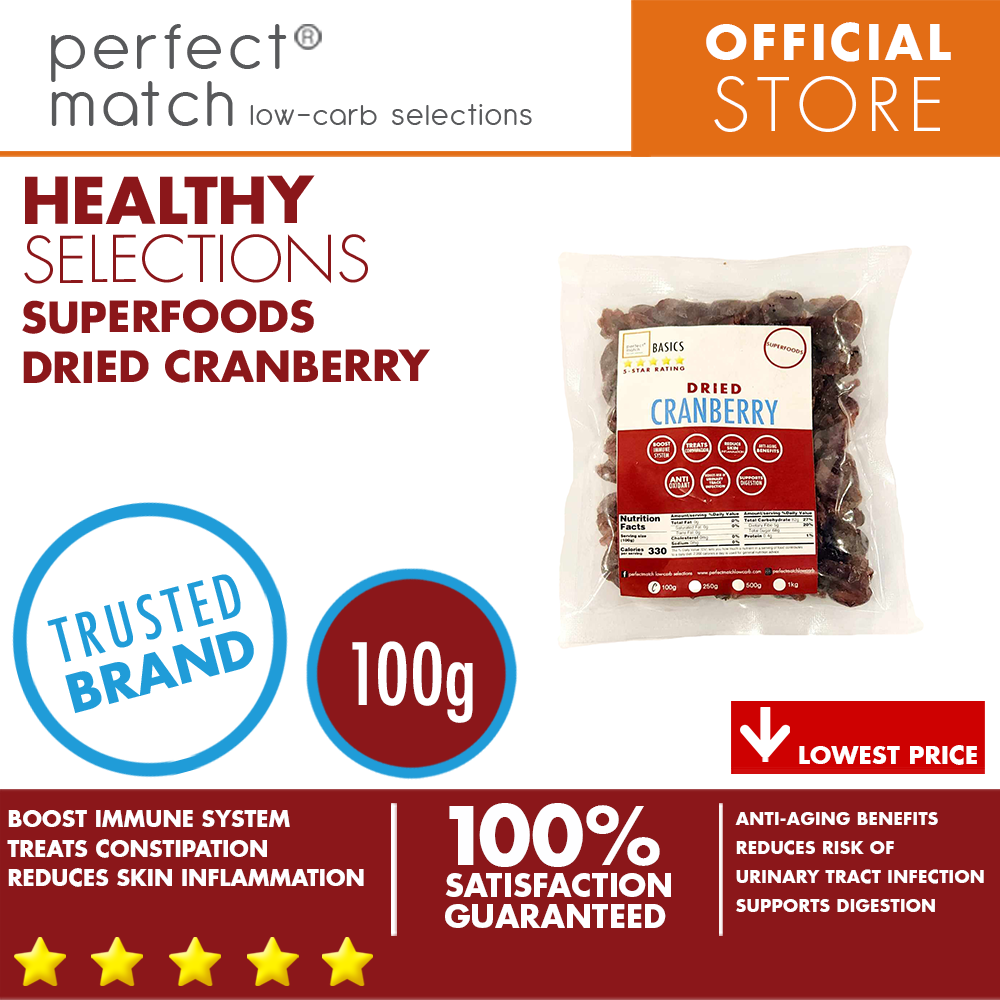 PerfectMatch Low-carb® | Dried Cranberry | Supports Digestion | Boost Immune System