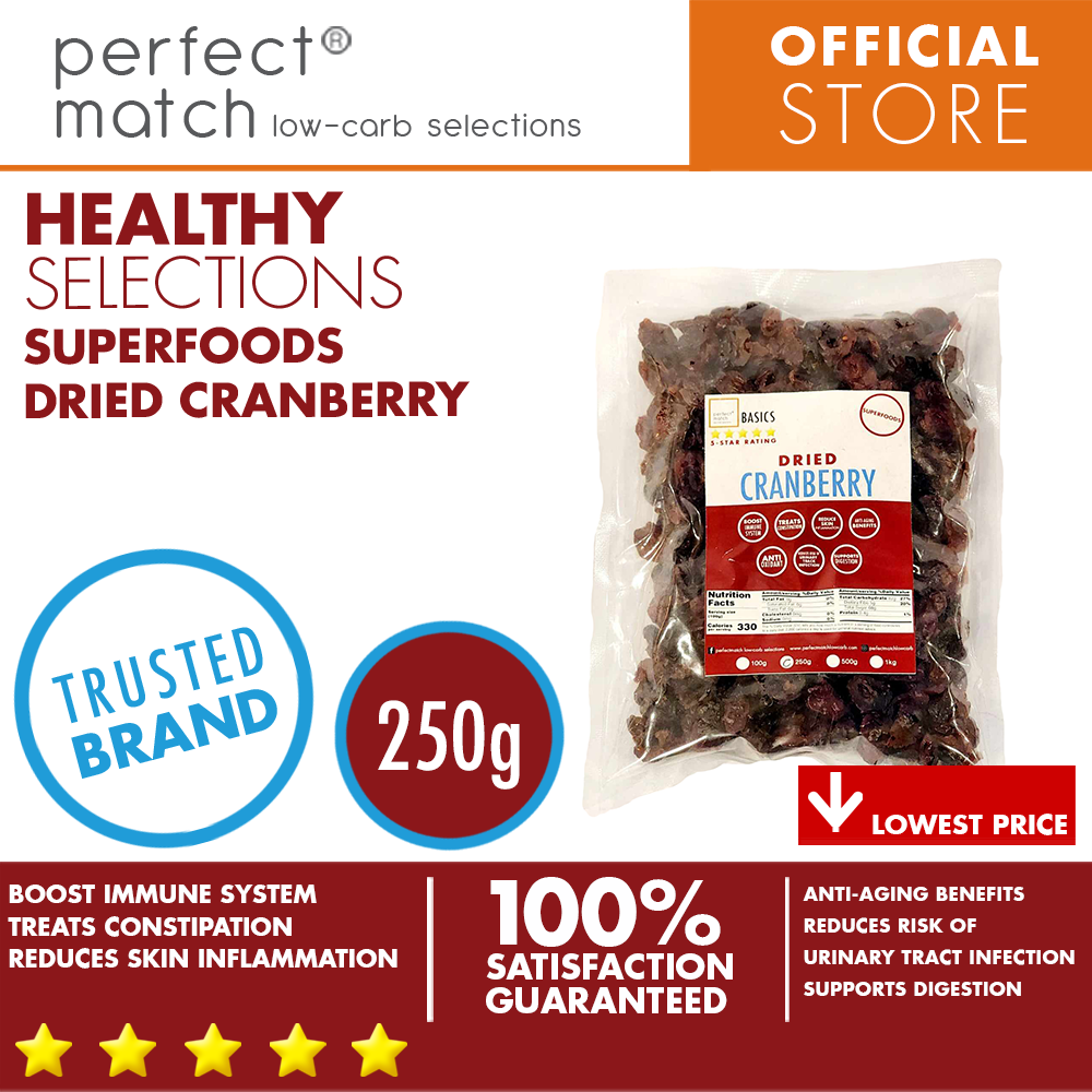 PerfectMatch Low-carb® | Dried Cranberry | Supports Digestion | Boost Immune System