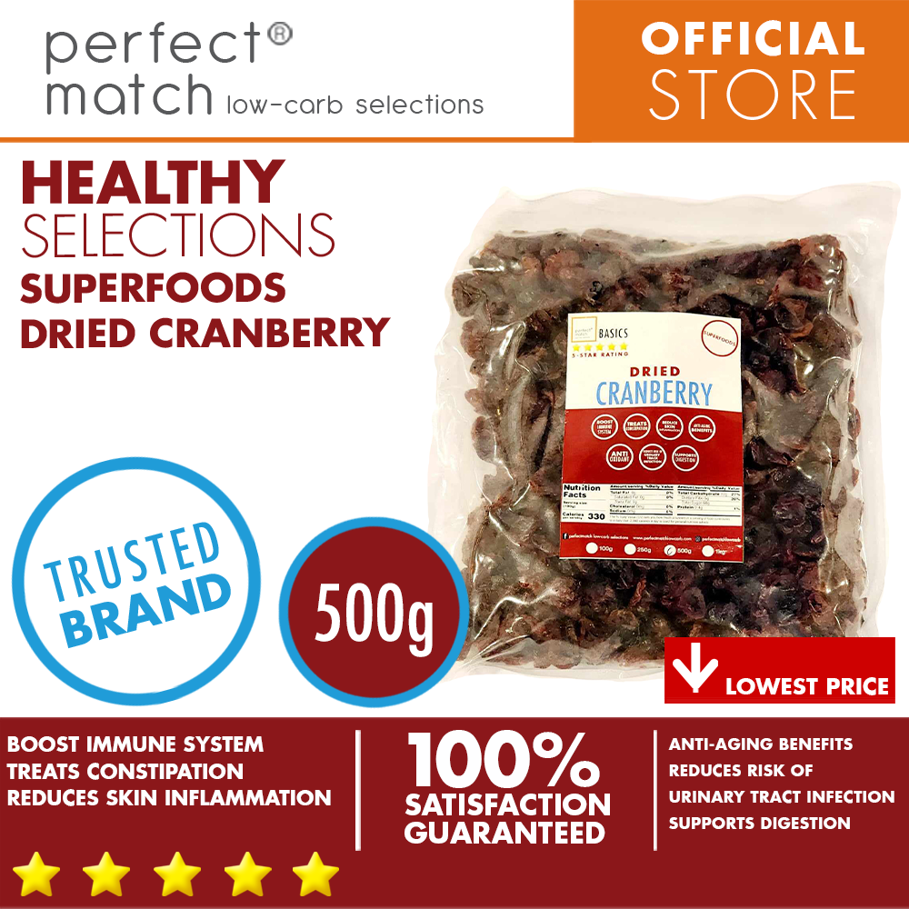 PerfectMatch Low-carb® | Dried Cranberry | Supports Digestion | Boost Immune System