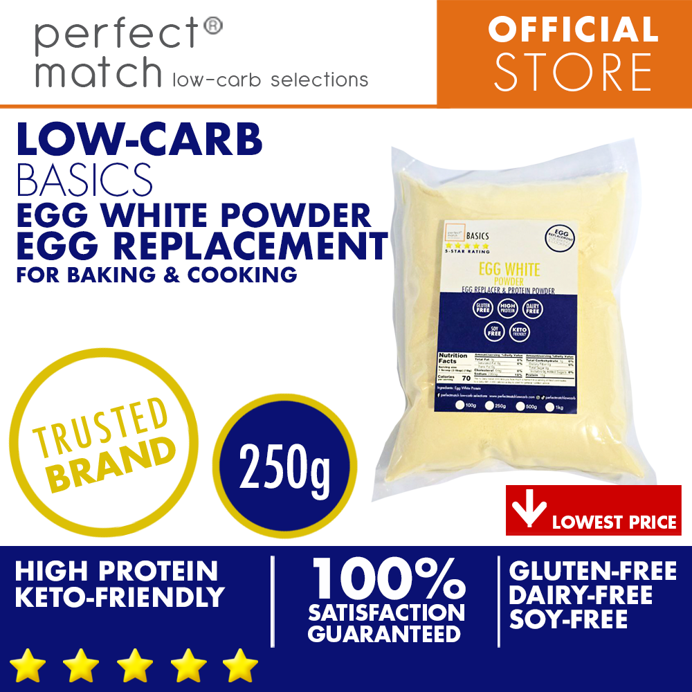 PerfectMatch Low-carb® I Egg White Powder I Egg Replacement I Protein Powder I Low-carb I Keto Friendly I Gluten Free