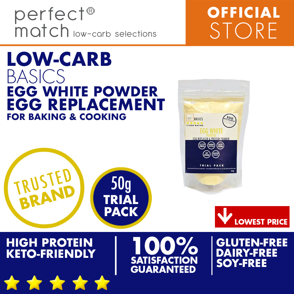 PerfectMatch Low-carb® I Egg White Powder I Egg Replacement I Protein Powder I Low-carb I Keto Friendly I Gluten Free