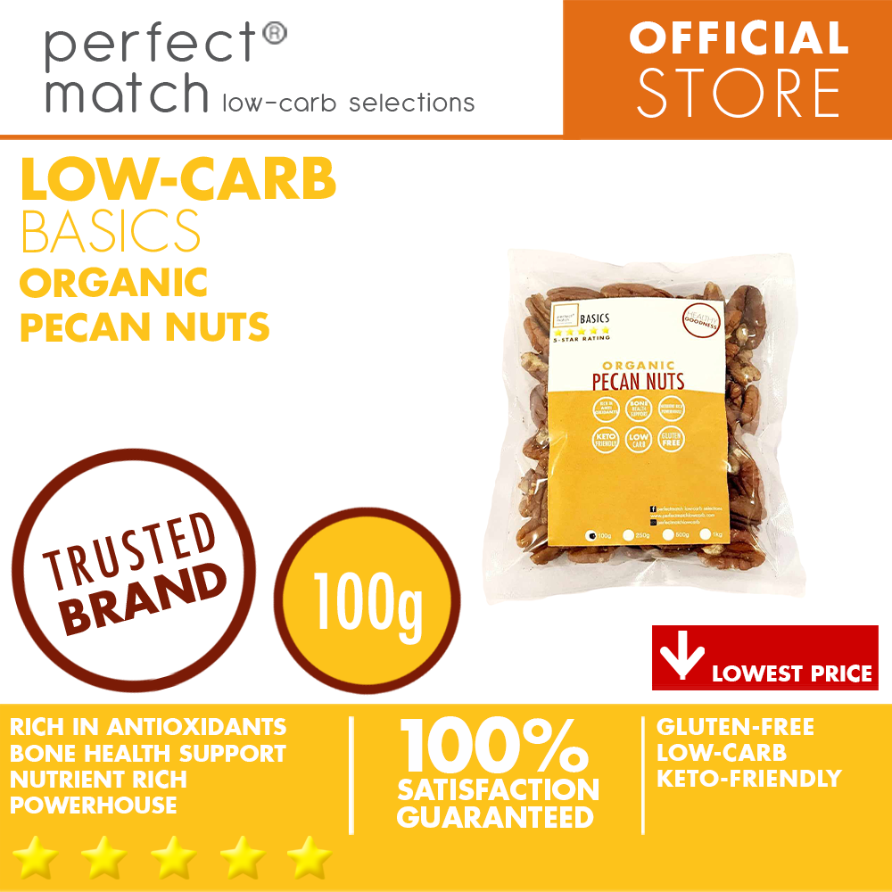 PerfectMatch Low-carb® | Pecan Nuts | Antioxidants l Keto-friendly | Gluten-free 