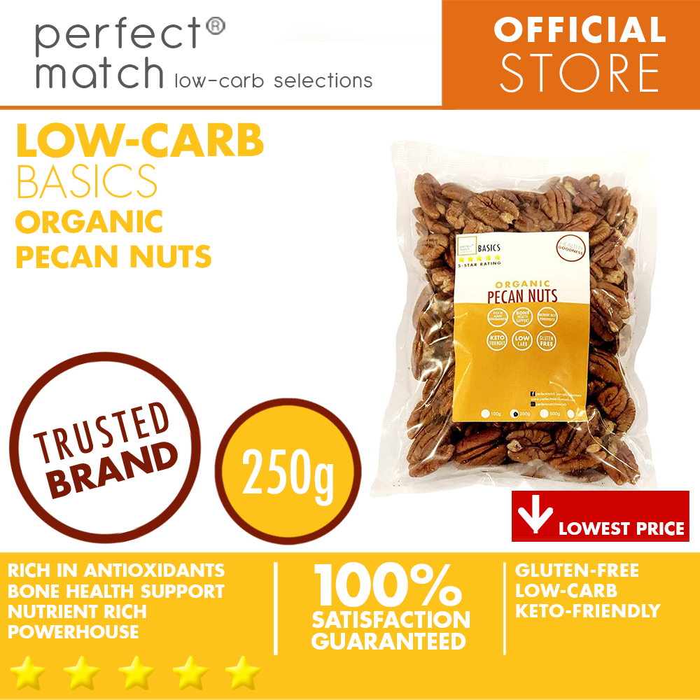 PerfectMatch Low-carb® | Pecan Nuts | Antioxidants l Keto-friendly | Gluten-free 