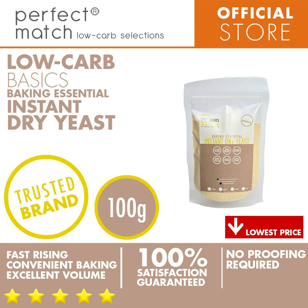 PerfectMatch Low-carb®  I Instant Dry Yeast I Convenient Baking I Low-carb I Keto Friendly I No Proofing required