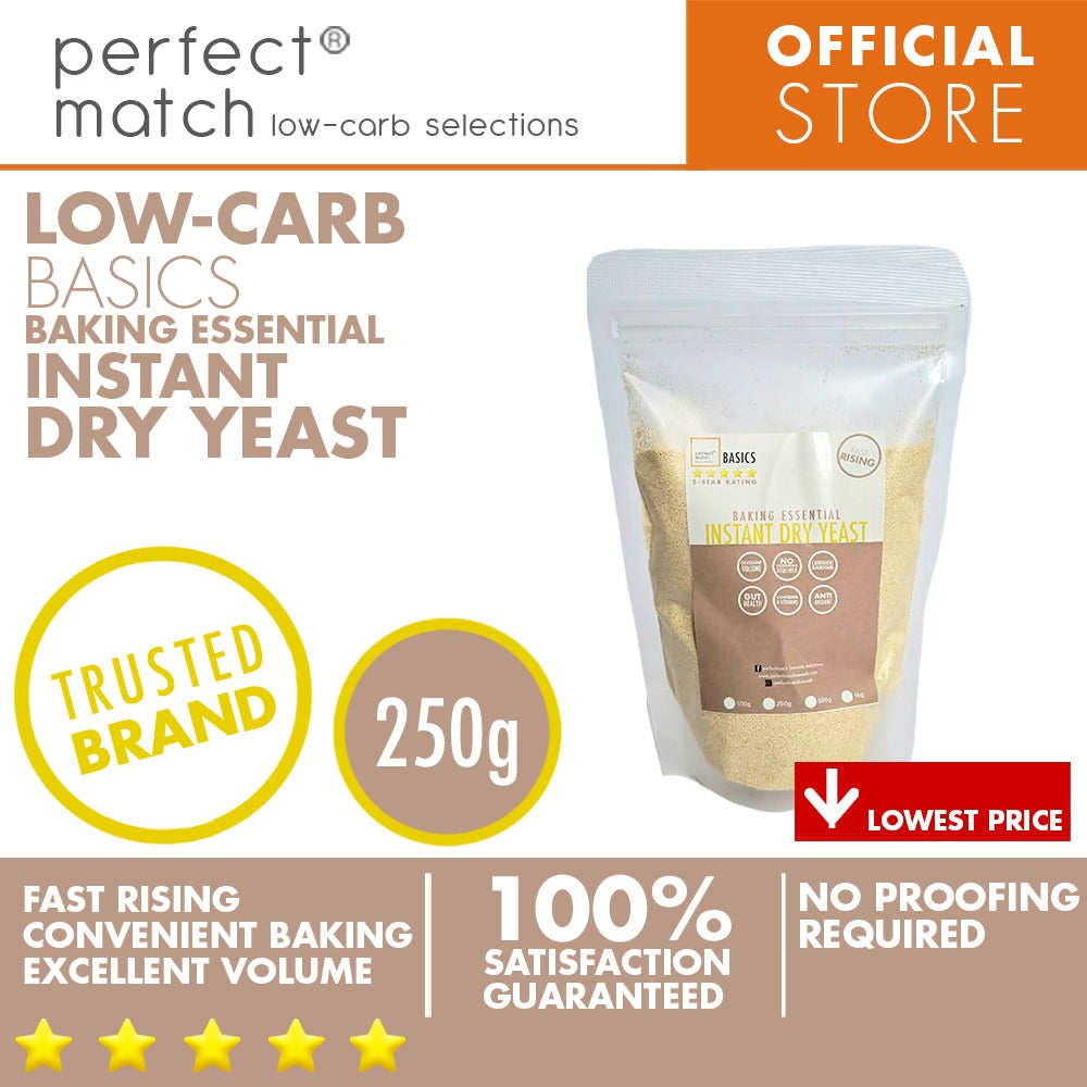 PerfectMatch Low-carb®  I Instant Dry Yeast I Convenient Baking I Low-carb I Keto Friendly I No Proofing required
