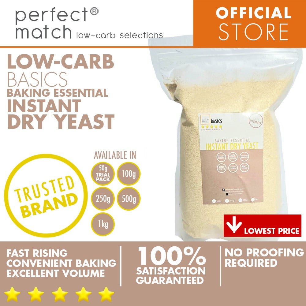 PerfectMatch Low-carb®  I Instant Dry Yeast I Convenient Baking I Low-carb I Keto Friendly I No Proofing required