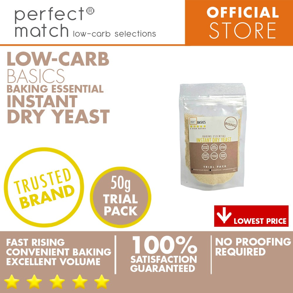 PerfectMatch Low-carb®  I Instant Dry Yeast I Convenient Baking I Low-carb I Keto Friendly I No Proofing required