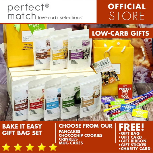 PerfectMatch Low-carb® I Healthy Gift Set l Bakes & Mug Cakes Collection l Low-carb l Keto-Friendly l Sugar-Free