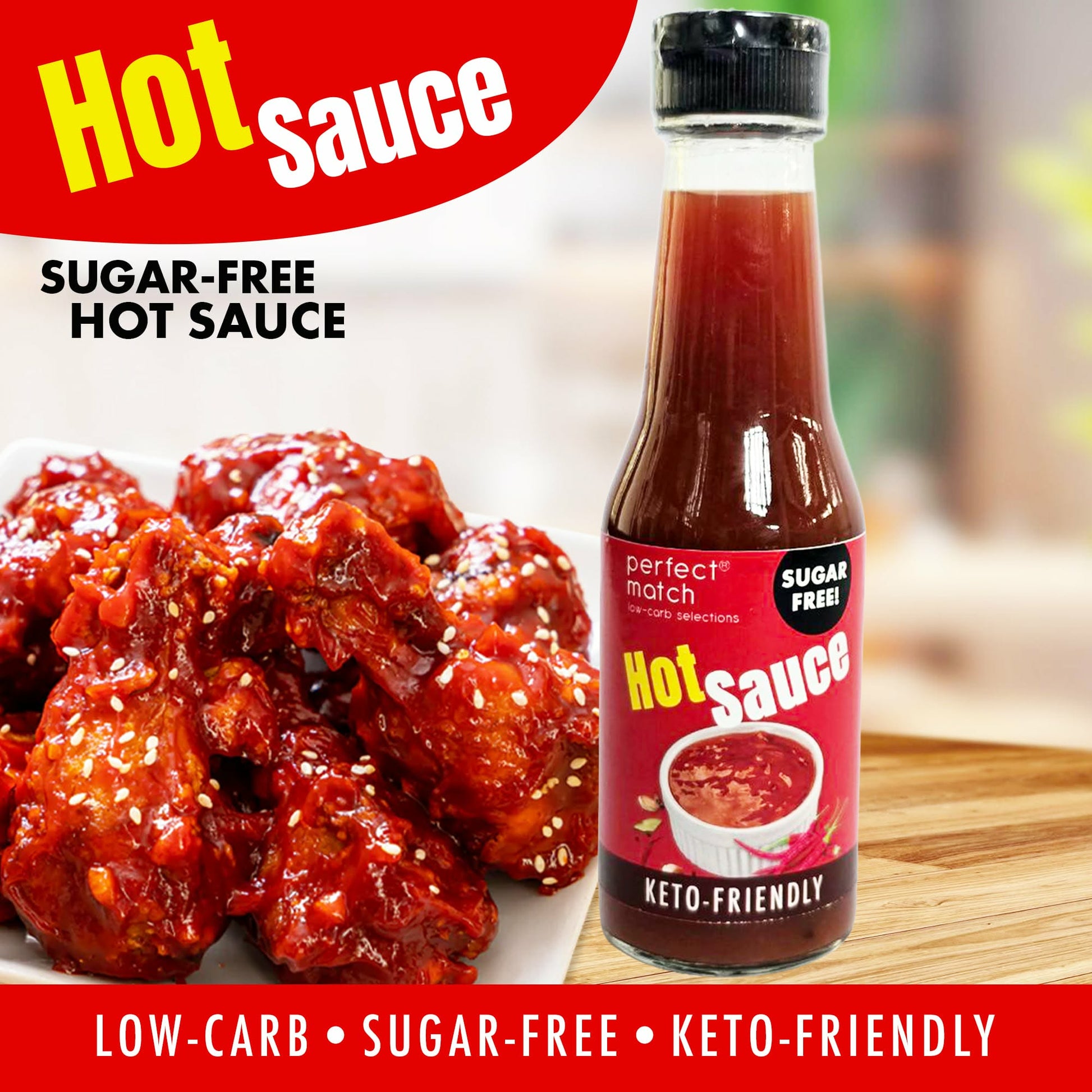 PerfectMatch Low-carb® I Hot Sauce l Keto-friendly l Sugar-free I 160ml