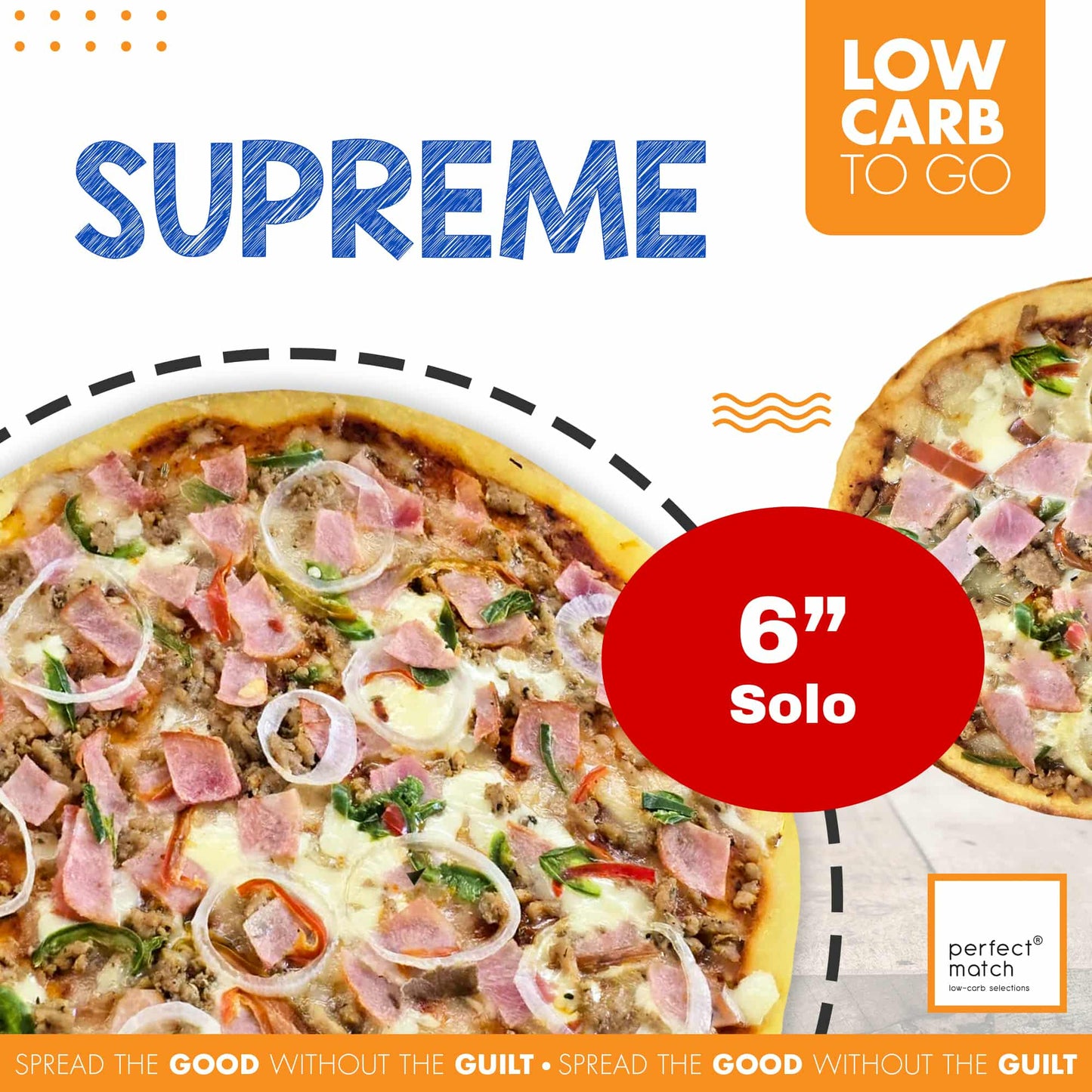 PerfectMatch Low-carb® I Supreme Low-carb Pizza