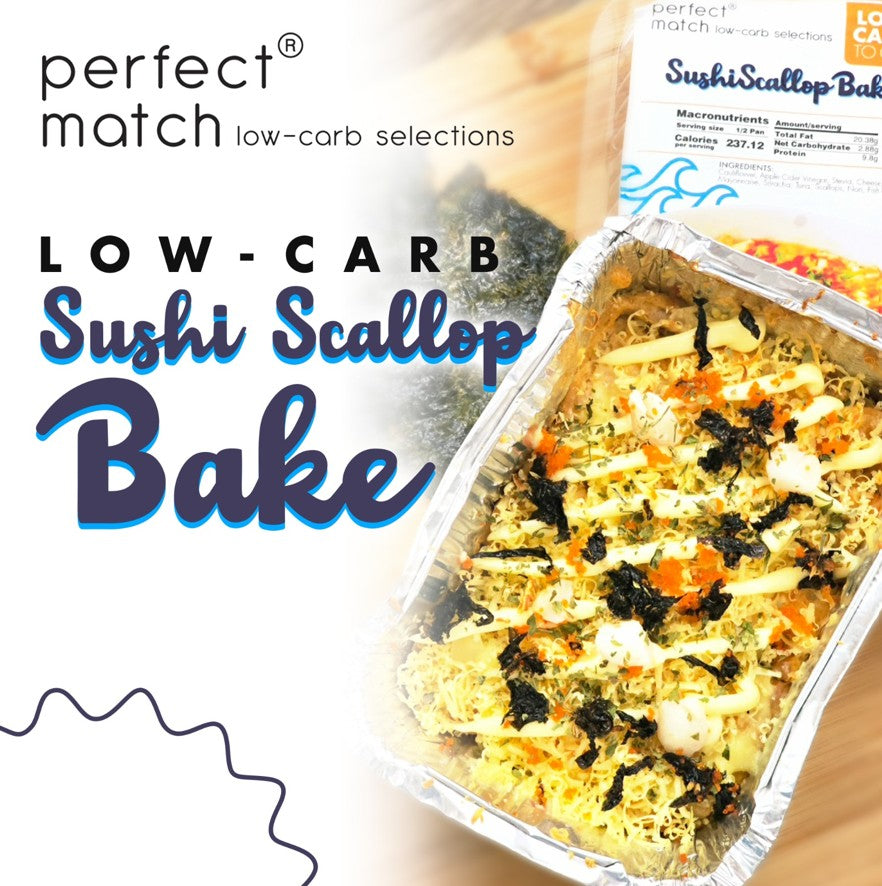 PerfectMatch Low-carb® l Low-carb Sushi & Scallop Bake