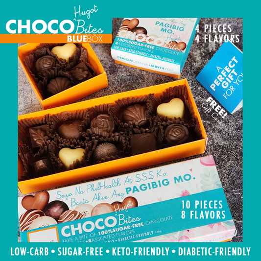 PerfectMatch Low-carb® l Keto Sugar-Free Chocolate l Choco Hugot Bites l 10-PCS or 4-PCS l Asssorted Flavors