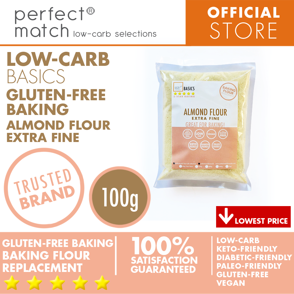 PerfectMatch Low-carb® l Almond Flour -Extra Fine l Keto-Friendly l Paleo-Friendly l Gluten-Free l Diabetic- Friendly l Dairy-Free l Vegan l NEW PRODUCT!