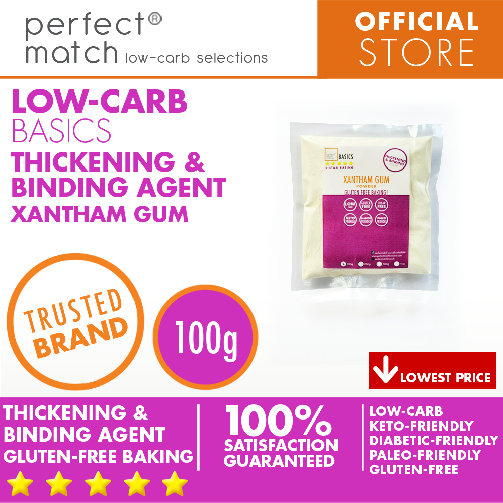 PerfectMatch Low-carb® l Xanthan Gum l Keto-Friendly l Paleo-Friendly l Gluten-Free l Diabetic- Friendly l Dairy-Free l Thickening & Binding Agent I NEW PRODUCT!