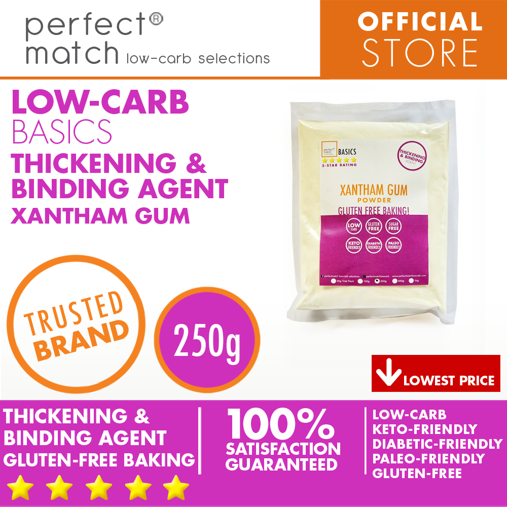 PerfectMatch Low-carb® l Xanthan Gum l Keto-Friendly l Paleo-Friendly l Gluten-Free l Diabetic- Friendly l Dairy-Free l Thickening & Binding Agent I NEW PRODUCT!