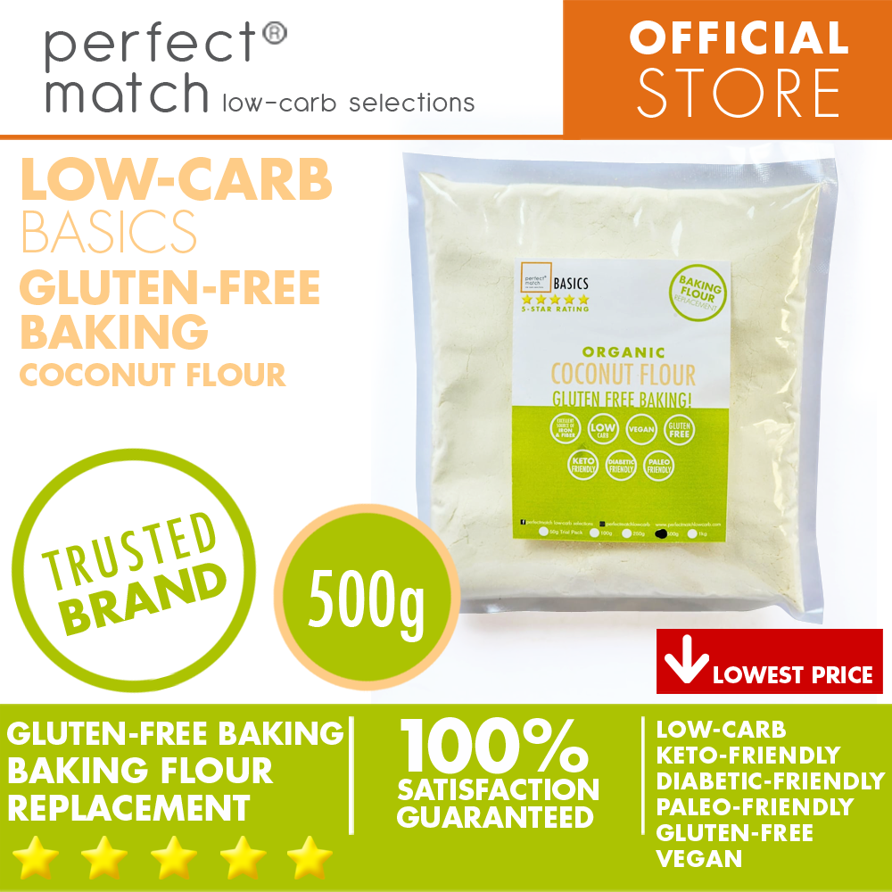 PerfectMatch Low-carb® l Coconut Flour l Keto-Friendly l Paleo-Friendly l Gluten-Free l Diabetic- Friendly l Dairy-Free l Vegan I NEW PRODUCT!