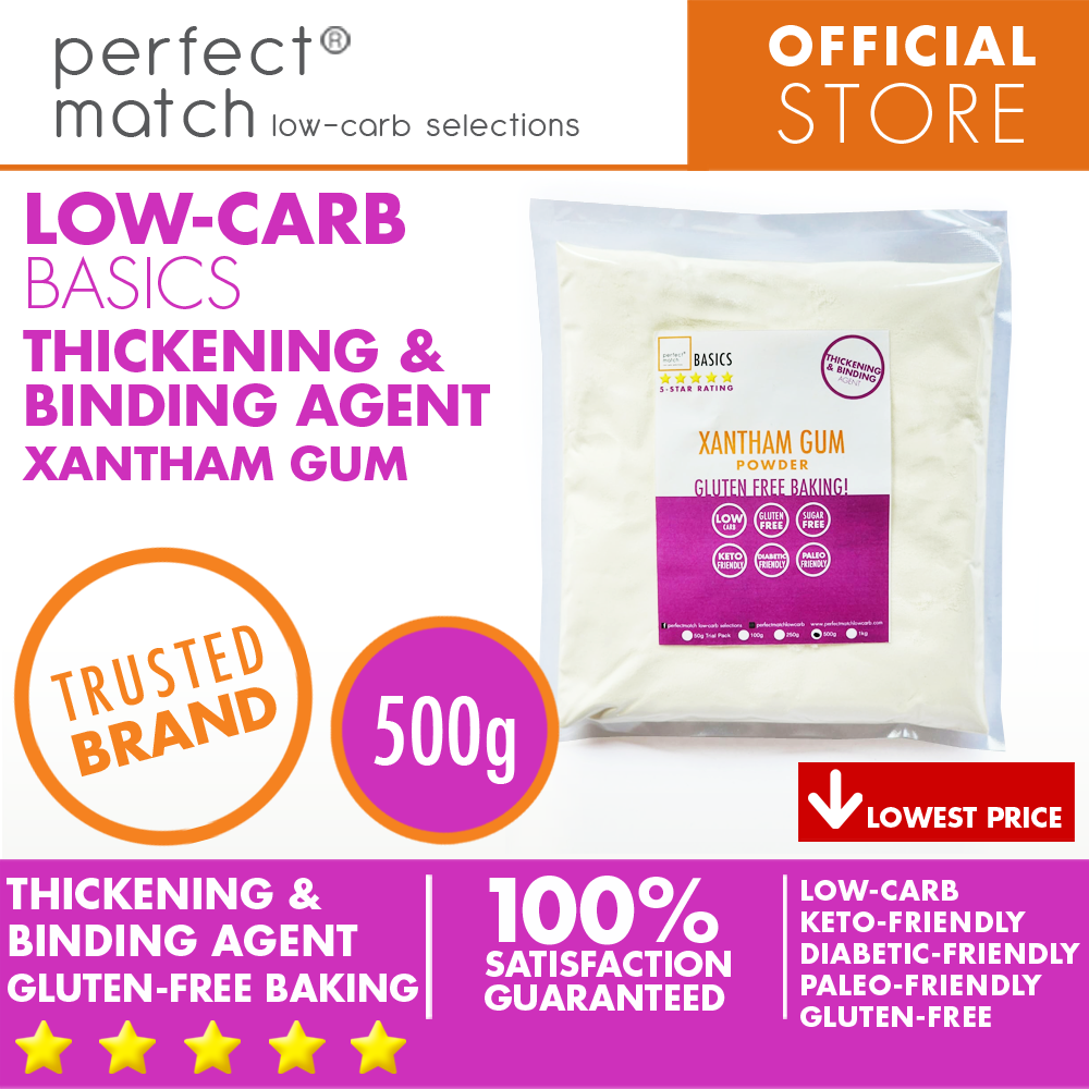 PerfectMatch Low-carb® l Xanthan Gum l Keto-Friendly l Paleo-Friendly l Gluten-Free l Diabetic- Friendly l Dairy-Free l Thickening & Binding Agent I NEW PRODUCT!