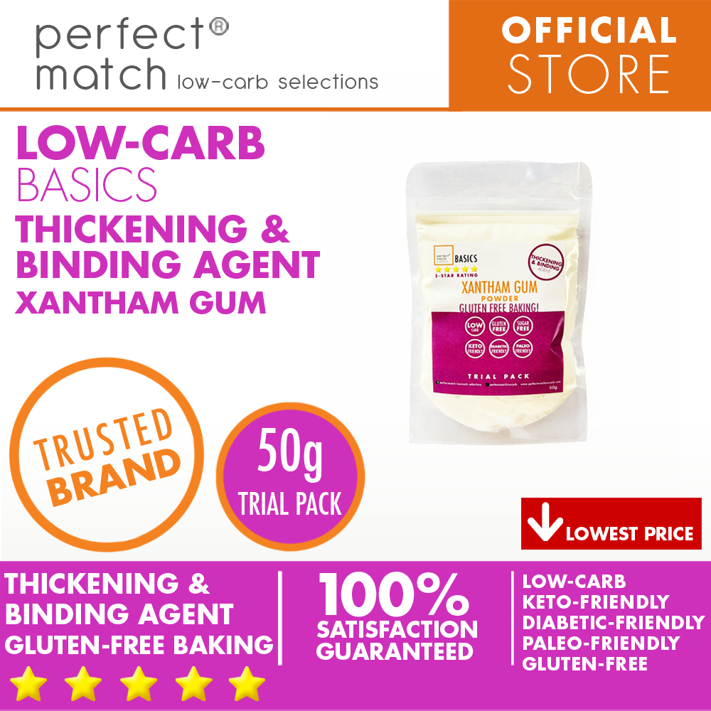 PerfectMatch Low-carb® l Xanthan Gum l Keto-Friendly l Paleo-Friendly l Gluten-Free l Diabetic- Friendly l Dairy-Free l Thickening & Binding Agent I NEW PRODUCT!