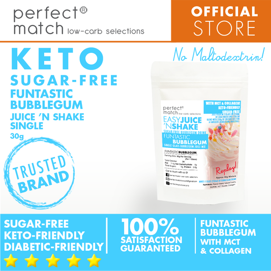 PerfectMatch Low-carb® l Keto Juice N’ Shake l Bubbulegum l Single Glass l Sugar-free