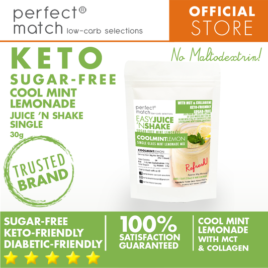 PerfectMatch Low-carb® l Keto Juice N’ Shake l Mint Lemonade l Single Glass l Sugar-free