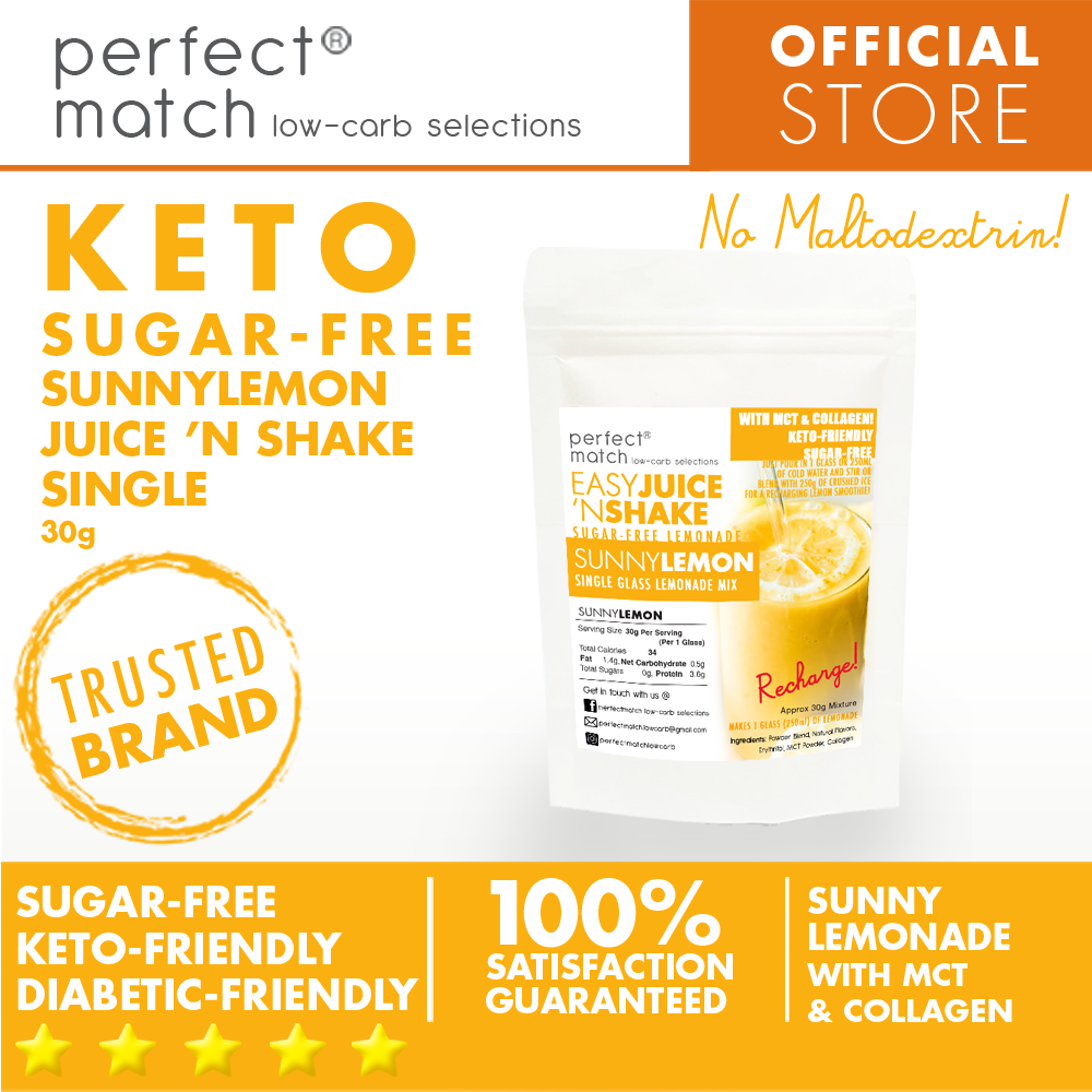PerfectMatch Low-carb® l Keto Juice N’ Shake l Sunny Lemonade l Single Glassr l Sugar-free